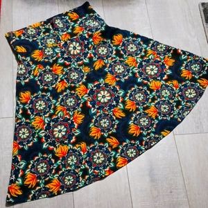 LULAROE Boho Floral Gypsy Flared Skirt
